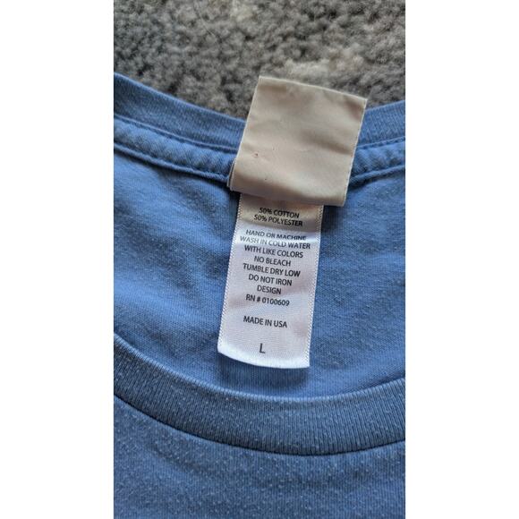 Vintage Junk Food Superman T-Shirt, Blue "Superman Mustache" - Large Made In USA - Picture 3 of 8